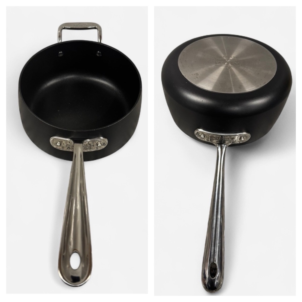 All-Clad HA1 Hard Anodized Nonstick Saucepan 3.5‎ Qt w Lid Stainless Handle